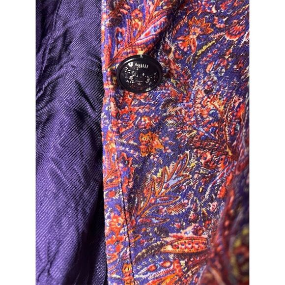 Zara Women's Paisley Print Blazer Size S Multicolor Mid-Length Jacket - Picture 8 of 9